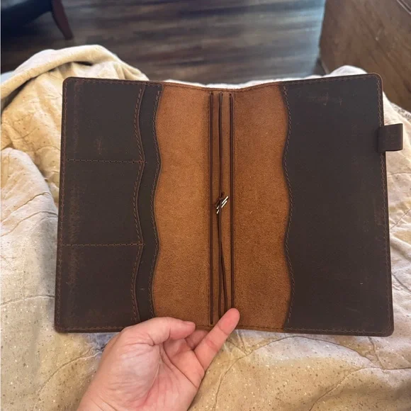 Brown Leather travelers notebook Journal Cover - Picture 3 of 3